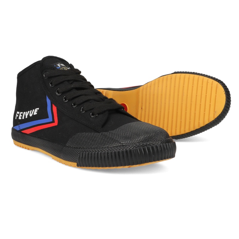 Black Men's Feiyue FE MID 1920 Shoes | sH7xDo2k