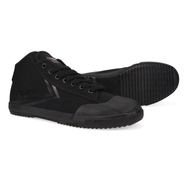 Black Men's Feiyue FE MID 1920 Shoes | y8oQLCZv