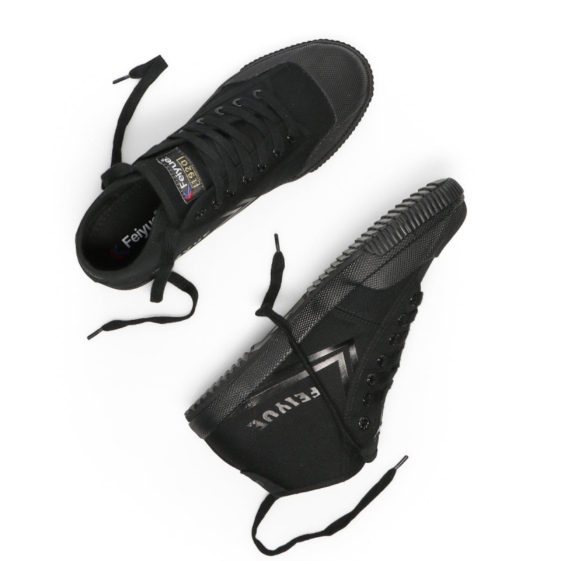 Black Men's Feiyue FE MID 1920 Shoes | y8oQLCZv