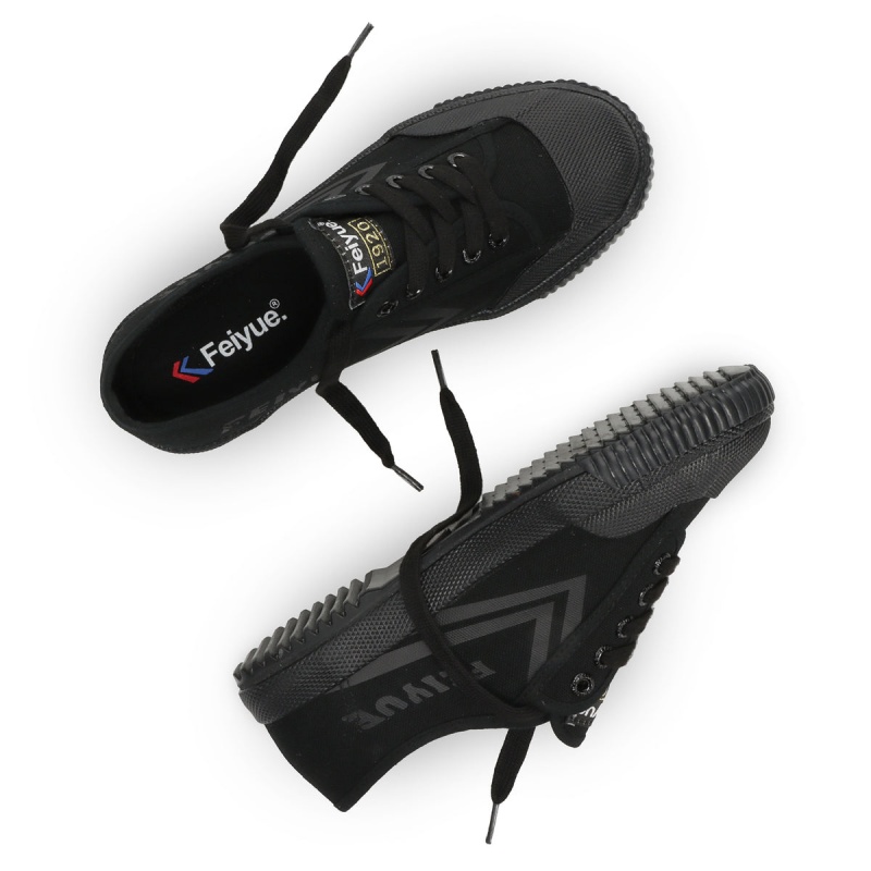 Black / Black Men's Feiyue FE LO 1920 Shoes | tKTzMSHV