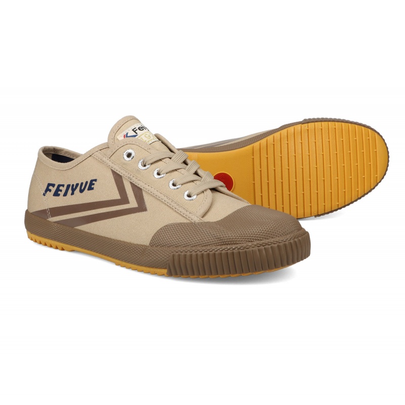 Brown / Navy Men's Feiyue FE LO 1920 Shoes | xXfZer1w