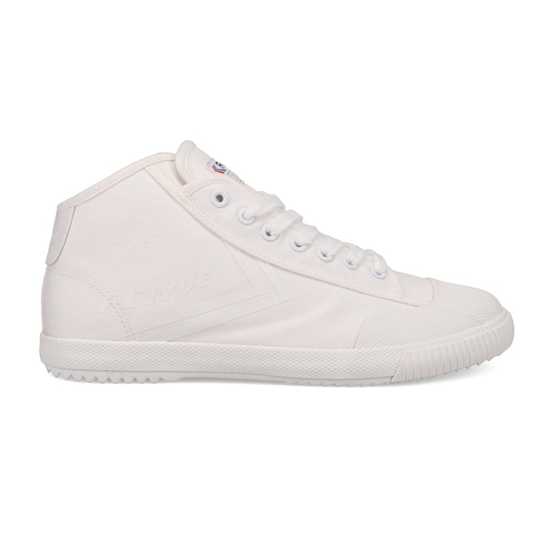 White Men\'s Feiyue FE MID 1920 Shoes | cxkqmIoE