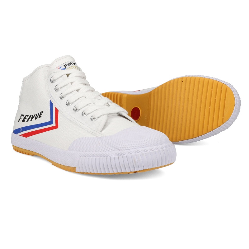 White Men's Feiyue FE MID 1920 Shoes | lb6PY1M3