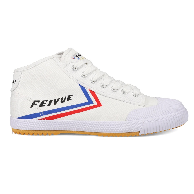 White Men\'s Feiyue FE MID 1920 Shoes | lb6PY1M3