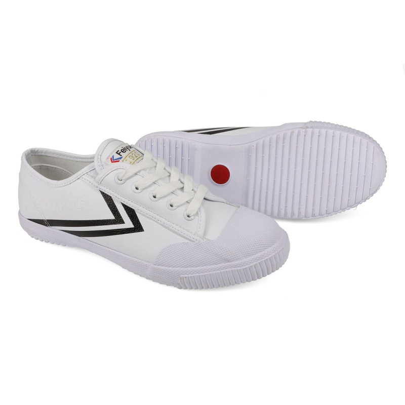 White / Black Men's Feiyue FE LO 1920 Shoes | kLeschEA