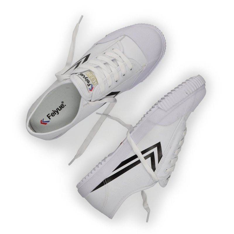 White / Black Men's Feiyue FE LO 1920 Shoes | kLeschEA