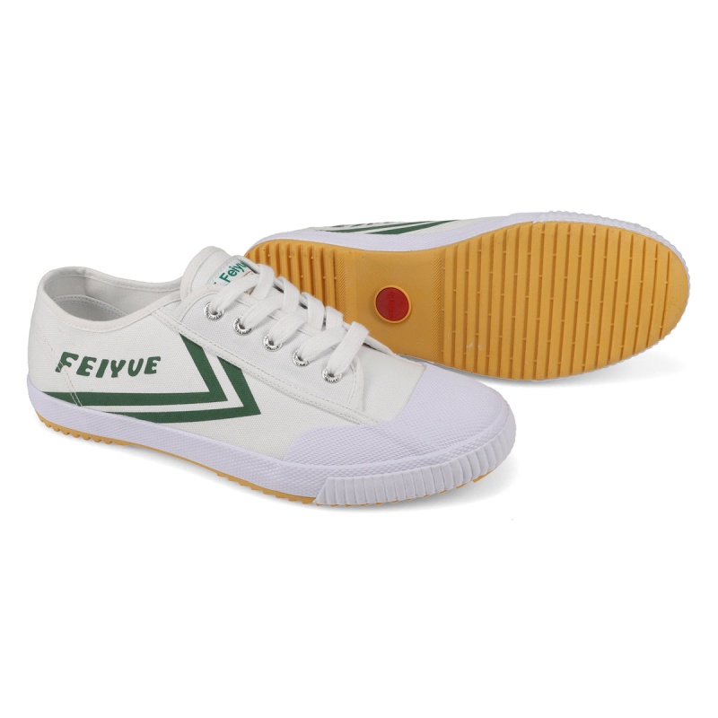 White / Green Men's Feiyue FE LO 1920 Shoes | llxuVkrG