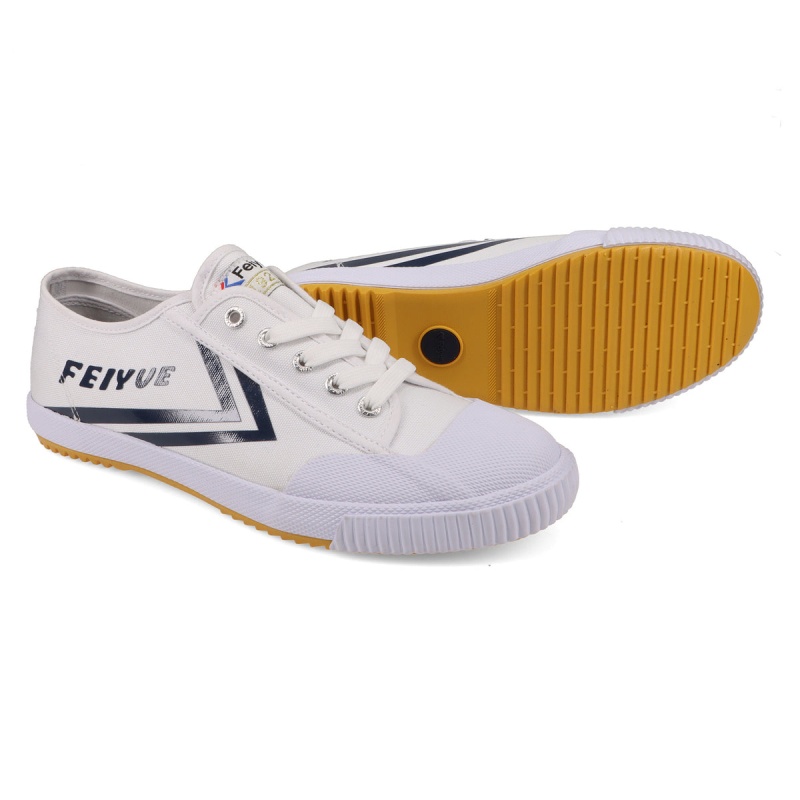 White / Navy Men's Feiyue FE LO 1920 Shoes | 3aCzZgIj